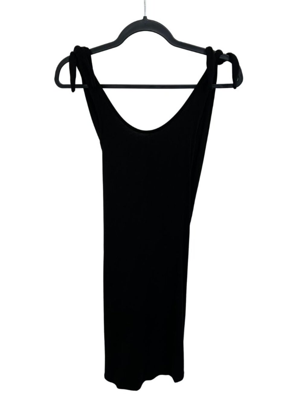 Free People Beach Yoga Wrap Tie Shoulder Black Tank Small